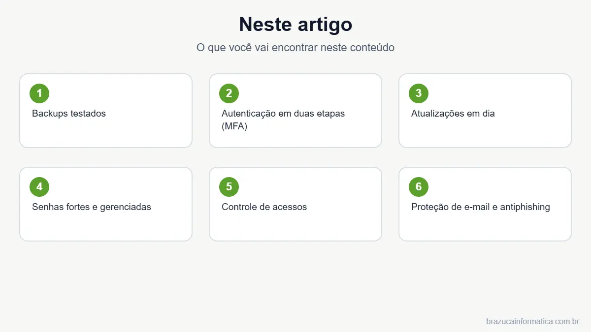 Resumo dos tópicos do artigo