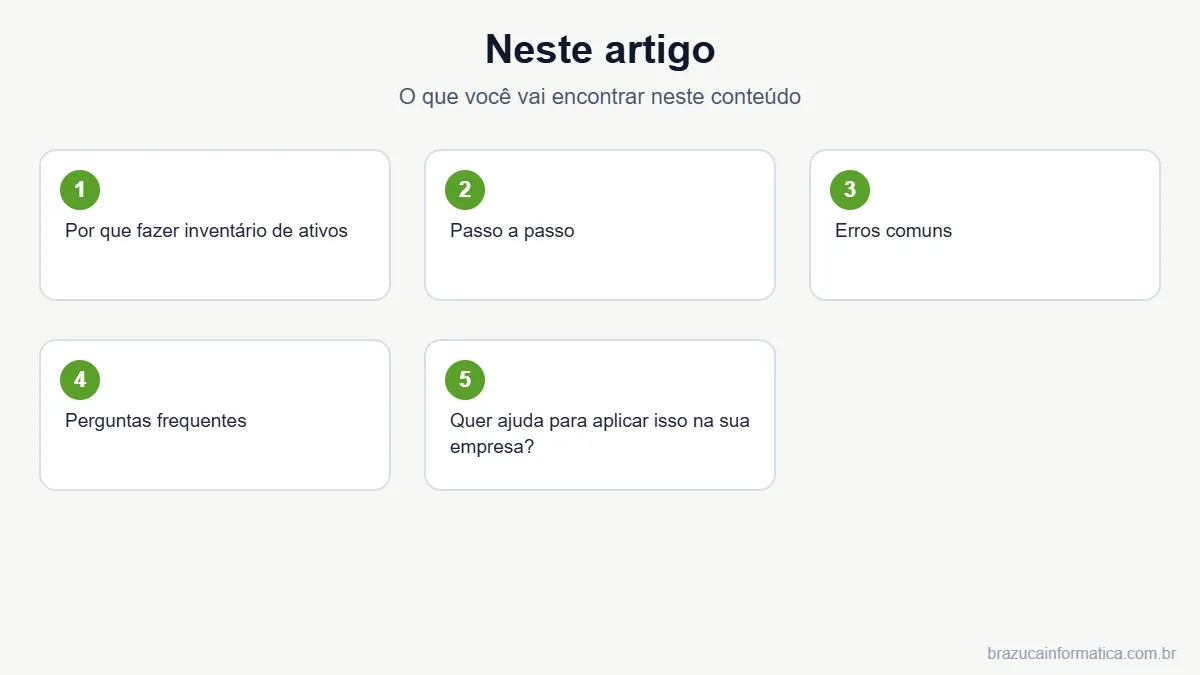 Resumo dos tópicos do artigo