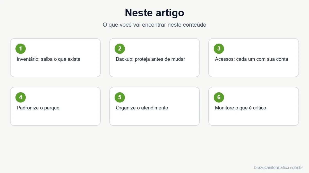 Resumo dos tópicos do artigo
