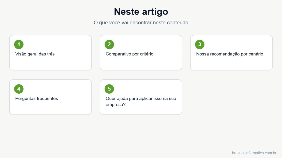 Resumo dos tópicos do artigo