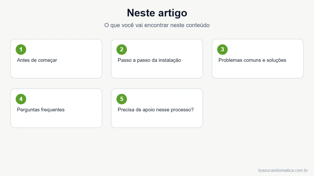 Resumo dos tópicos do artigo
