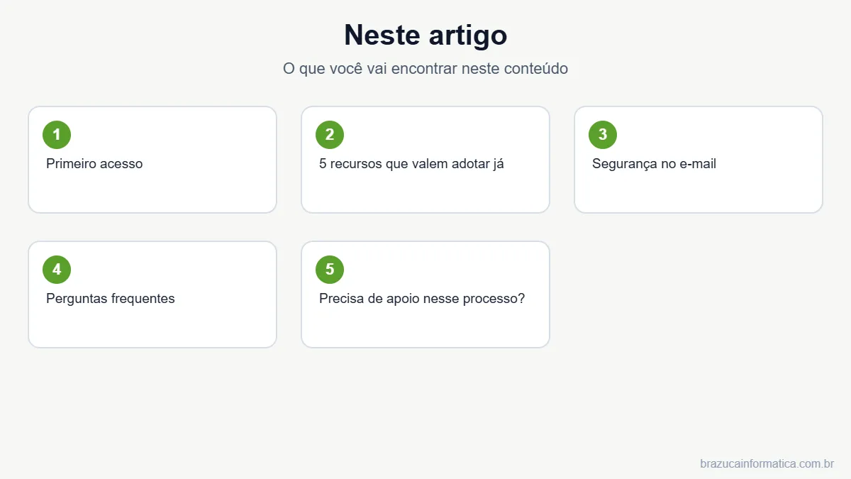 Resumo dos tópicos do artigo