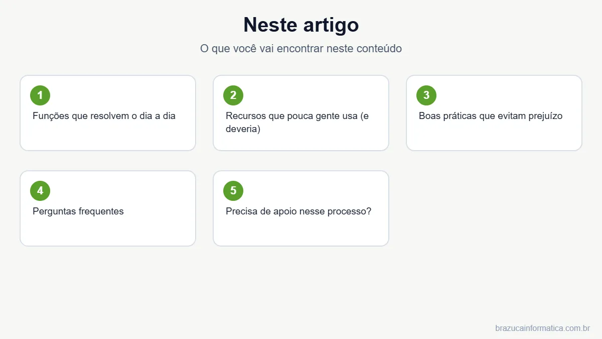 Resumo dos tópicos do artigo