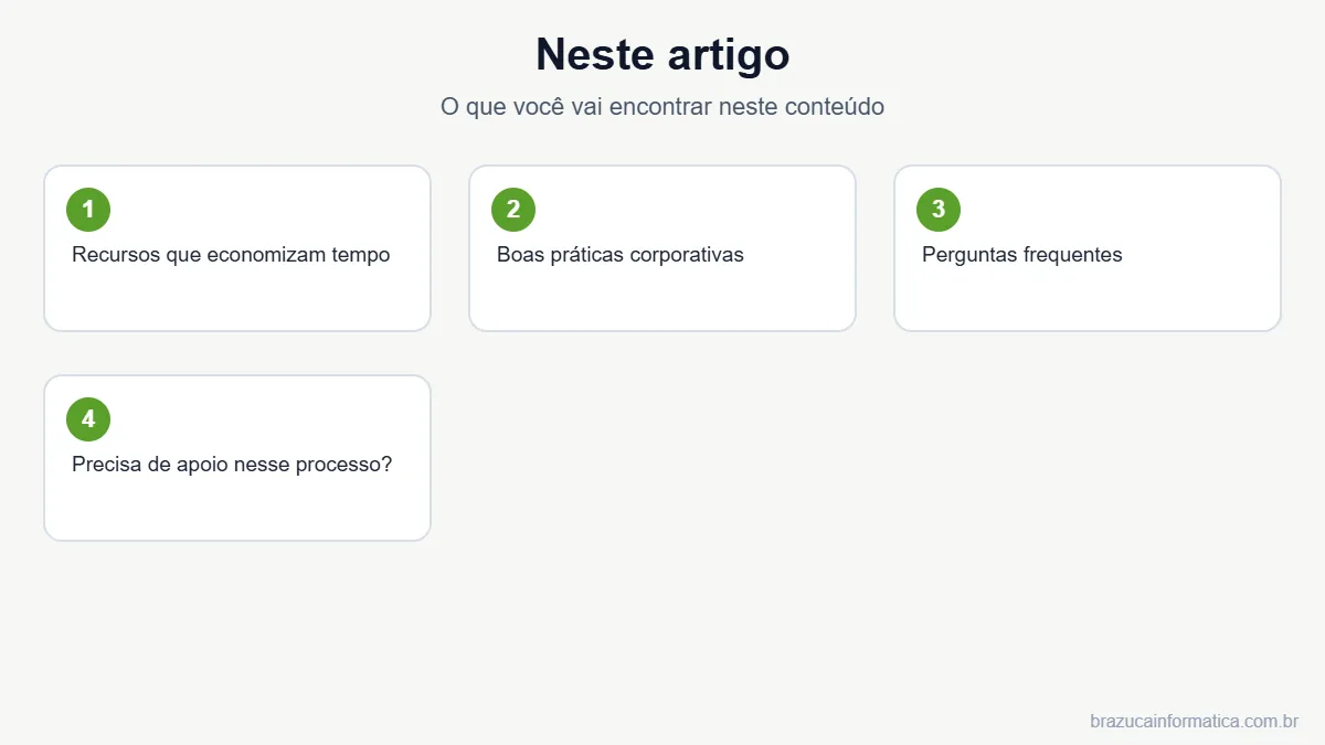 Resumo dos tópicos do artigo