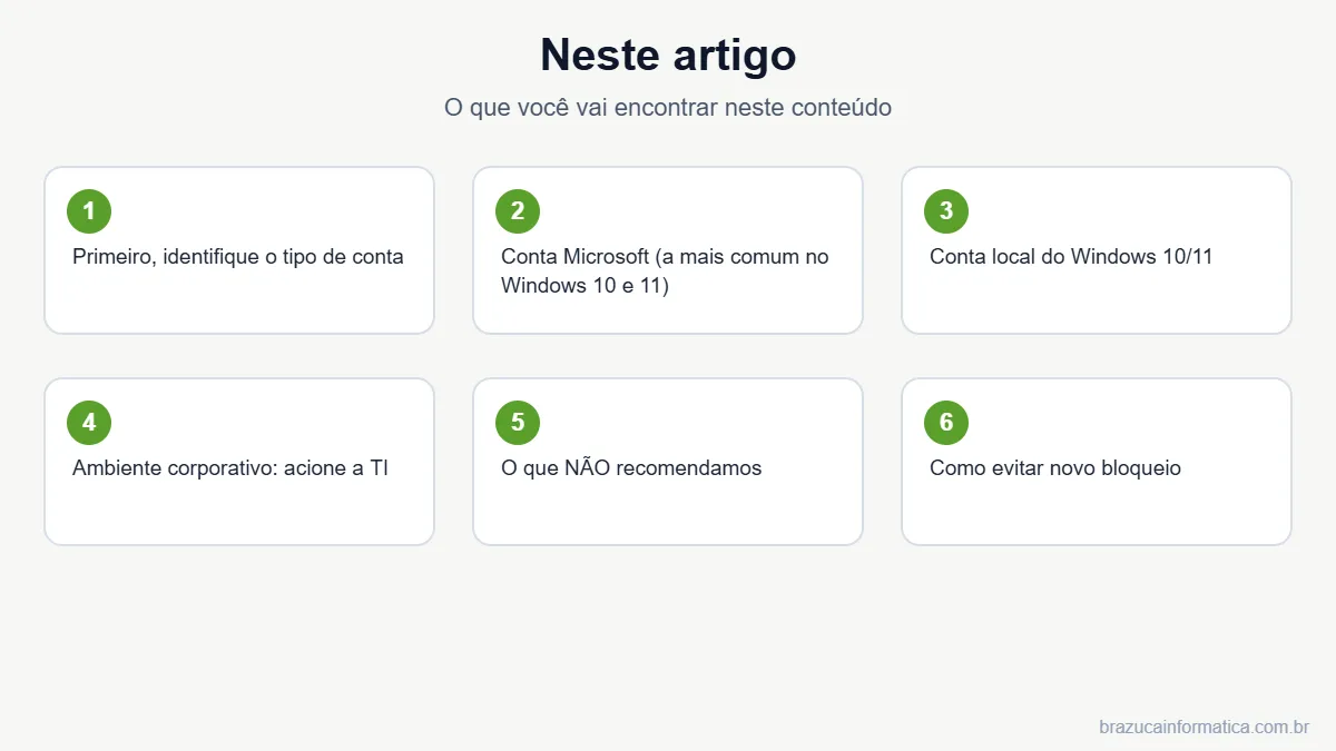 Resumo dos tópicos do artigo